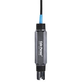 Cole-Parmer Solution Grounded High-Na pH Probe, DJ/PPS/1kOhm RTD; Spade/BNC
