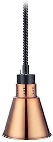 Food Heat Lamp Food Warmer, Food Heating Lamp Buffet Adjustable Heat Lamp Buffet Telescopic Fries Barbecue Catering Service Equipment (Color : Red Bronze, Size : One Size)