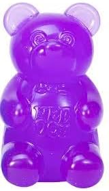 Schylling NeeDoh Gummy Bear - Sensory Fidget Toy with Jelly-Like Filling - 3.5" Tall - Purple (Pack of 1)