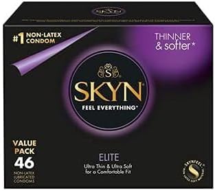 SKYN Elite Non-Latex Lubricated Condoms, 46 ct.