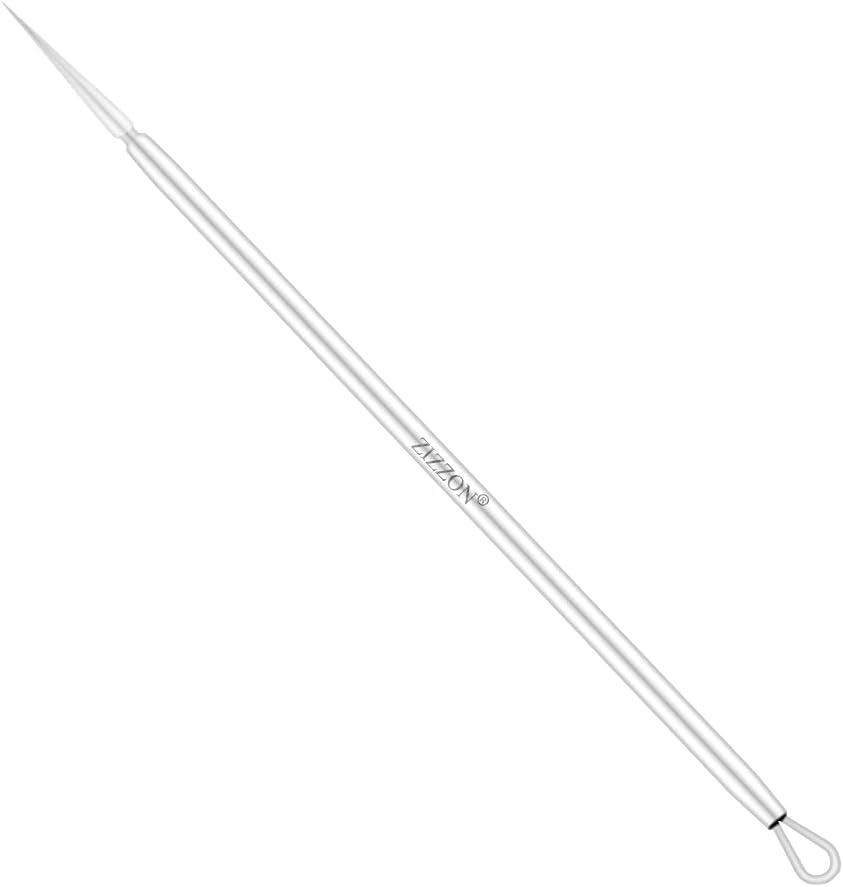 ZIZZON Titanium Lancet Needle Acne Blackhead Remover Pimple Extractor Popper Tool