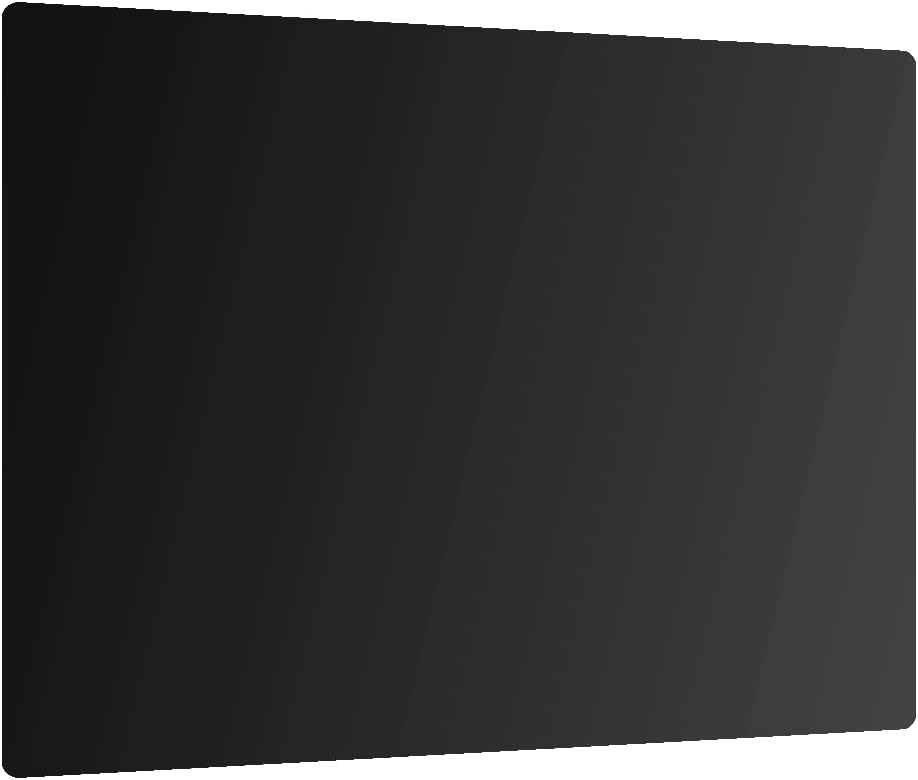 ALLboards Glass Chopping Board Black Classic Black 60x52cm Cutting Board Splashback Worktop Saver for Kitchen Hob Protection Hot Cover Heat Resistant Multi-Glass Plate Dishes Pad Work Surface