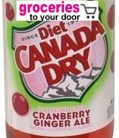 Canada Dry Ginger Ale DIet Cranberry, 12 oz Can (12 pack)