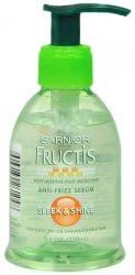 Garnier Fructis Sleek & Shine Anti-Frizz Serum, For Frizzy, Dry, Unmanageable Hair