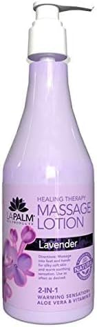 La Palm Massage Lotion Sweet Lavender Dreams 8oz