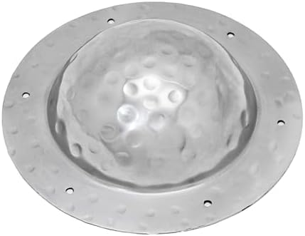 House of Warfare Hand Forged Iron Shield Boss Full Functional 12-14 Gauge Viking Umbo Battle Ready Historical Replica Armor Silver