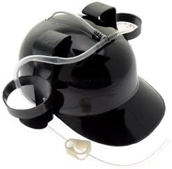 1 x Black Beer Drinking Helmet