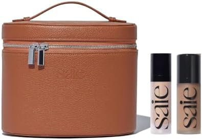 Saie Mini Brown Vanity Case Bundle, Sunlit Bronze Makeup Kit (3 ct)