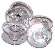 8 x Singer Plastic Sewing Machine Bobbins - 66k Curved
