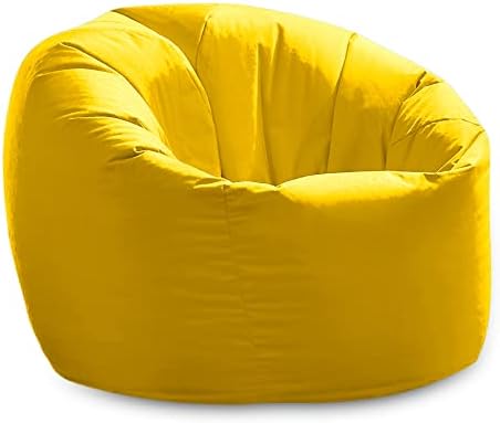 Beautiful Beanbags - Water-Resistant Beanbag Chair - Indoor & Outdoor Use, Ideal for Garden Seating - Yellow