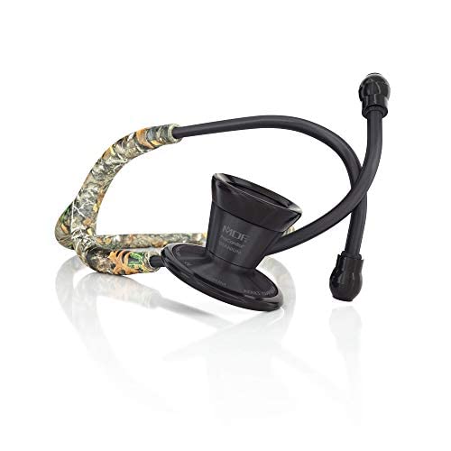MDF Instruments, Realtree Edge Blackout ProCardial Cardiology Stethoscope, Lightweight Titanium, Adult, Dual Head, Realtree Edge Tube, Blackout Chestpiece-Headset, MDF797TRTEBO