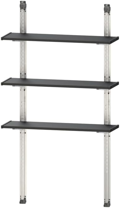 Keter, Shed Shelving Kit, adjustable steel-reinforced shelves with galvanized brackets for extra strength, space-saving design compatible with Cortina, Newton, Artisan, Oakland and Premier Sheds