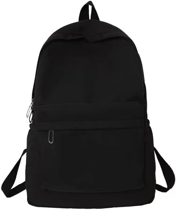YXQSED School Backpack Womens, Causal Travel School Bags for Teenage Girls Lightweight Rucksack Water Resistant Bookbag for College Womens Mens Black