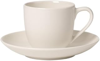 Villeroy & Boch 1041538420 Espresso Cup & Saucer, White
