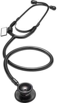 MDF Instruments, Dual Head Lightweight Stethoscope, All Black,MDF747BO