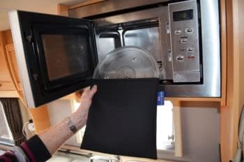 BAGS 4 EVERYTHING MICROWAVE PLATE PADDED BAG (BLACK)