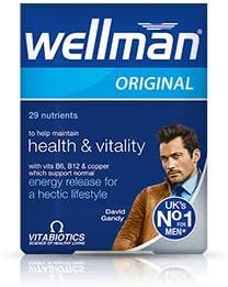 Vitabiotics Wellman Original Vitamin & Mineral Supplement | 30's | BUNDLE Vegetarian Tablets by Vitabiotics