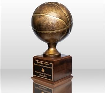 Premium Bronze Basketball Trophy - 16 Inches - Engraving Included