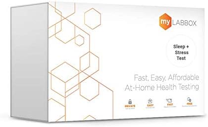 at Home Sleep & Stress Test - Monitor Melatonin & Cortisol Levels Easily with Hormone Test Kit for Women & Men - Simple Saliva Sample - CLIA Certified Labs