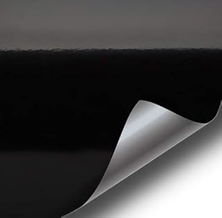 VViViD Gloss Black Vinyl Wrap Adhesive Film Air Release Decal Sheet (6ft x 5ft)