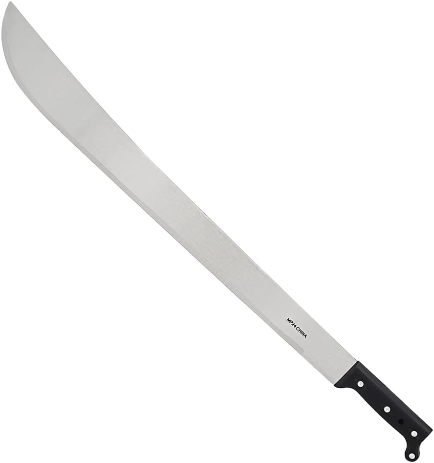 Zenport Heavy Duty Carbon Steel Machete with Sheath for Gardening, Landscaping, Crop Harvesting, and More