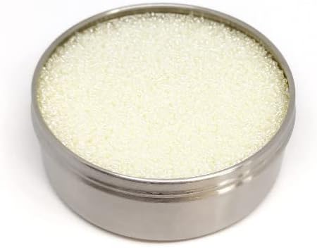 Bohemia Crystal Valley PRECIOSA Seed Beads 20g 8/0 Crystal Pearl Pastel Cream (382PI)