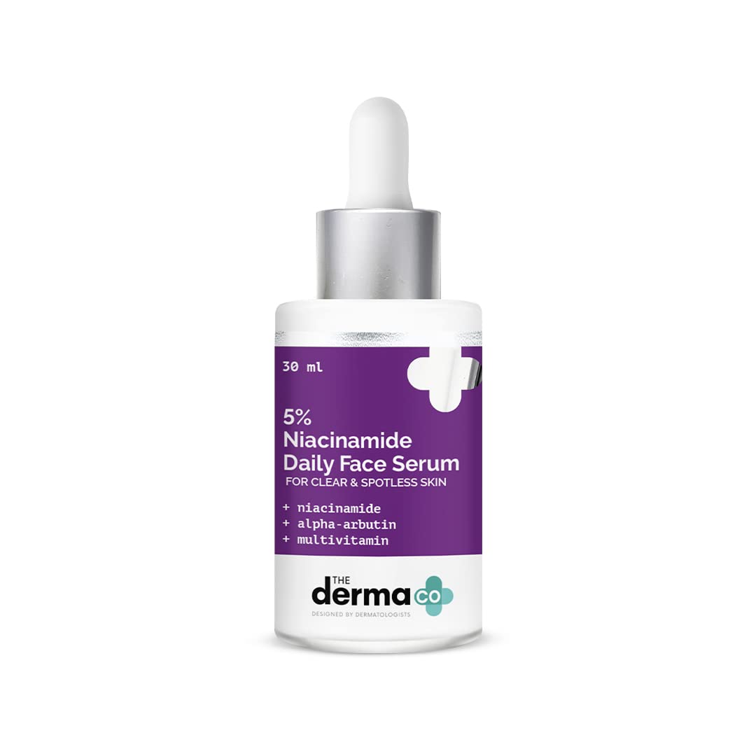 The Derma Co 5% Niacinamide Face Serum | Lightweight Daily Serum for All Skin Types | 1.01 fl oz (30ml)