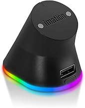 RGB Charging Dock for Logitech G403 PRODIGY, G502, G502 X Plus, G502 X Lightspeed, G703, G703 Hero, G903, G PRO X Superlight, G PRO Wireless - Fast Wireless Charger (IMCD300) (Black)