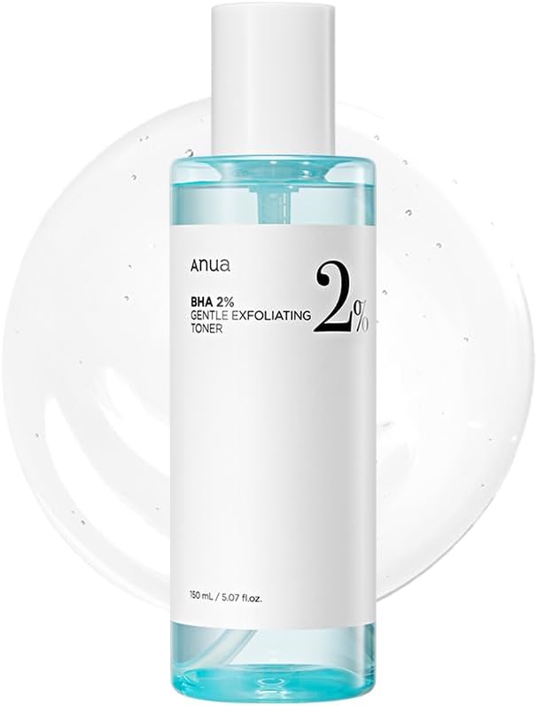 ANUA BHA 2% Gentle Exfoliating Toner, Mild Facial Exfoliant, Salicylic Acid for Pores and Sebum, Teatree Extract, Hyaluronic Acid, Ceramides (150ml / 5.07 fl.oz.)