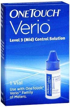 OneTouch Verio Level 3 (Mid) Control Solution - 1 Vial, 3 Pack