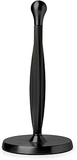 Umbra Tug One-Handed Tear Modern Paper Towel Holder, Black