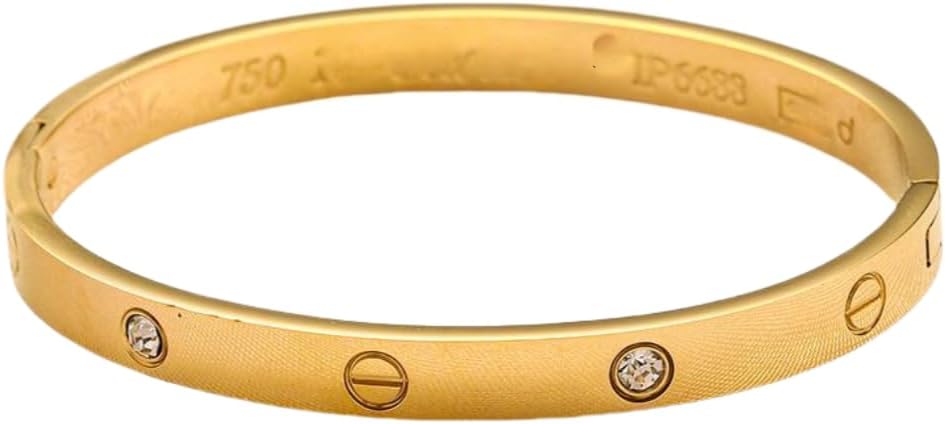 Gold Bracelets for Women Friendship Love Bangle Bracelets Cubic Zirconia Stainless Steel Bracelet Jewelry Birthday Gifts for Women