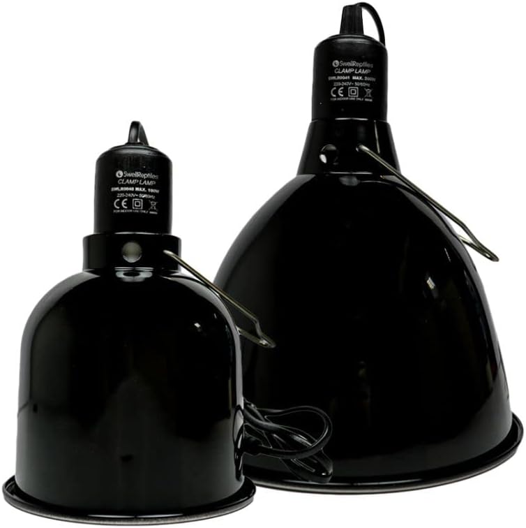 Swell Reptiles Pro Deep Dome Lamp Fixture Reflector (Medium 21cm)