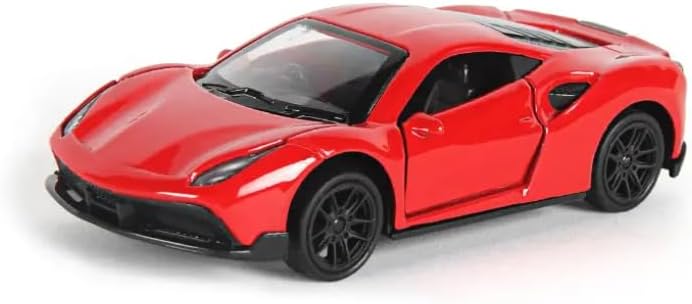 1:43 Scale Die-Cast Sports Car Model – Alloy Body, Pull-Back Action, Display Collectible