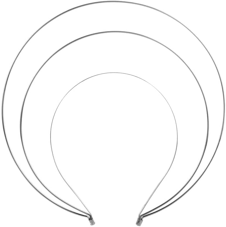 Silver 3layer Halo Crown Headband Goddess Headpiece Multi-layer Hair Crown DIY Metal Base Hair Hoops Hair Accessories for Women Beauty and Personal Care,Women's Fashion Headbands,Hair Accessories