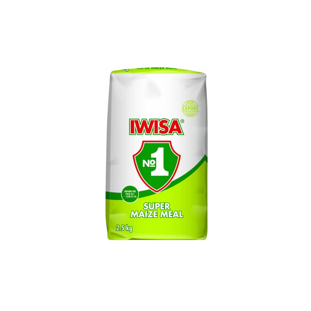 Iwisa No.1 Super Maize Meal | South African Maize Meal Flour | 2kg (2 x 1kg)
