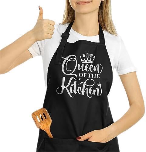 SANDJEST Men's Aprons with Pockets - Funny Aprons for Men BBQ, Kitchen, Cooking - Gifts for Birthday, Birthday