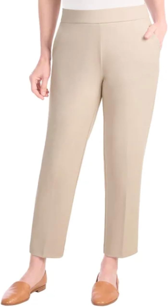 Hilary Radley Women's Crepe Pull-On Pant