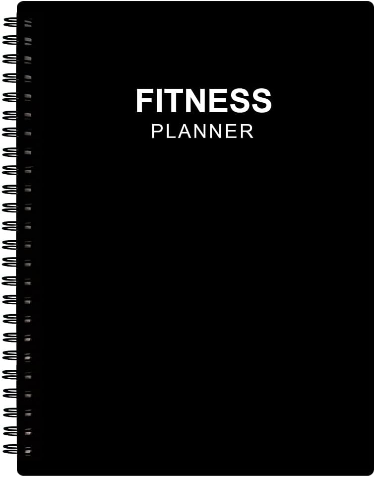 Fitness Planner for Women & Men - A5 Workout Log Book/Exercise Workout Log to Track Weight Loss, GYM, Bodybuilding Progress - Daily Health & Wellness Workout Journals, 5.8X8.25 In Workout Book