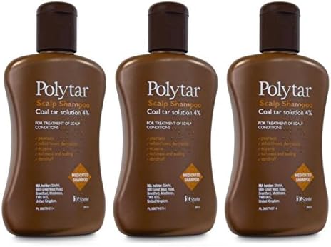 Polytar Scalp Coal Tar Shampoo 150ml - Pack of 3