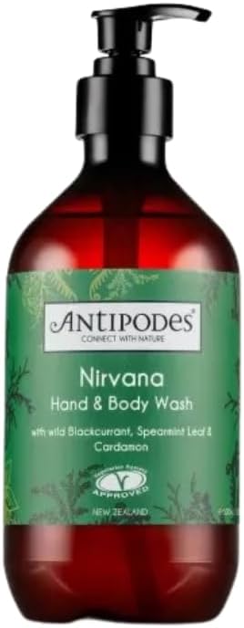 Nirvana Hand and Body Wash – Vitamin C Shower Gel with Kiwi Seed Oil – Cleanses, Rejuvenates & Nourishes Dry Skin, Oily Skin & Blemish Prone Skin – 500ml