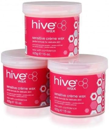 Hive 3X Depilatory Sensitive Creme Wax For Face Body Leg Bikini Wax Hair Removal 425g Each Jar CODE: OPT5738