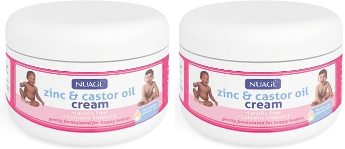 Zinc and Castor Oil Nappy Rash Cream | Pack of 2 x 200ml