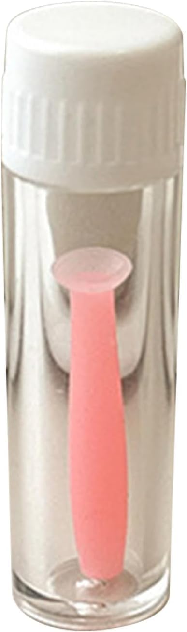 Blue Convenient Soft Silicone Contact Lens Tool Plunger Remover Scleral Lens Inserter,for Soft Hard Lenses Multipurpose Accessory Care Products Soft Helper Tool Contact Lens Cases (pink)