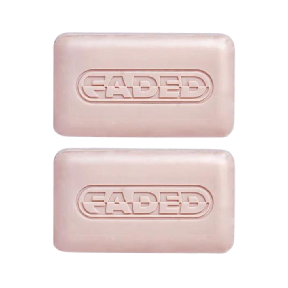 Faded Cleansing Bar for Face and Body | Kojic Acid, Vitamin C & Lactic Acid | Moisturizes | Vegan, Fragrance-Free, Safe for Sensitive Skin (2 Pack)