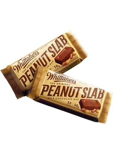 Whittaker's Original Peanut Slab 50g (Pack of 36) （Made in New Zealand）