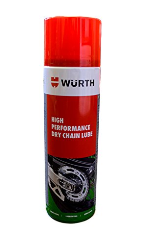 WURTH HIGH PERFORMANCE DRY CHAIN LUBE 500ML ** MAINLAND UK ONLY AS SENT BY COURIER.