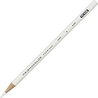 Prismacolor 3365 Premier Soft Core Colored Pencil, White (Pack of 12)