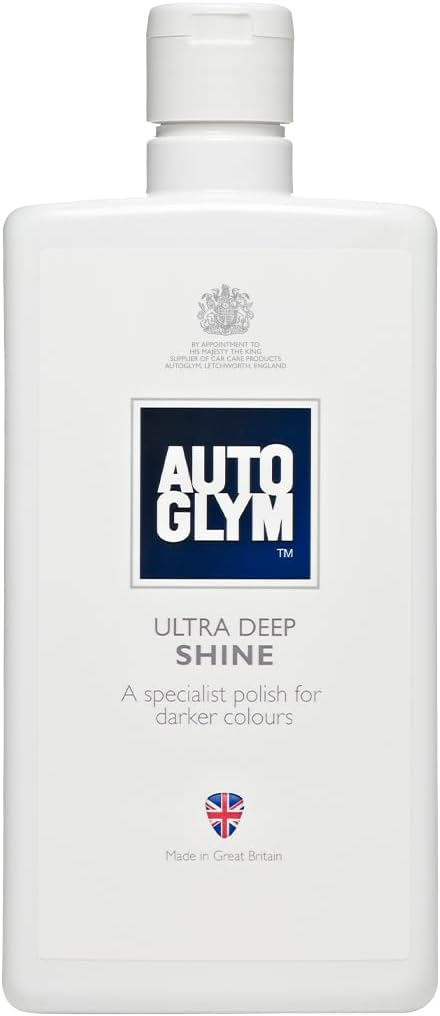 Autoglym Ultra Deep Shine, 500mL - Specially Designed Car Polish Made Especially For Dark Coloured Cars, Leave Your Paintwork with a Smooth Even Gloss and Enriched Colour