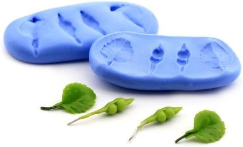 MyTinyWorld Dolls House Miniature 2 Part Mixed Leaf and Seed Pod Silicone Mould